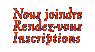 Nous joindre, Rendez-vous, Inscriptions